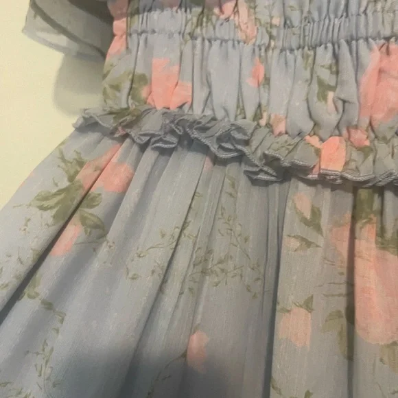 Jessakae Siena blue floral smocked dress - Picture 4 of 7